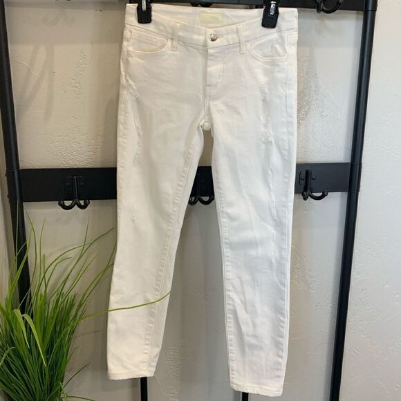 Koral skinny jeans distressed white size 26 - Picture 1 of 14